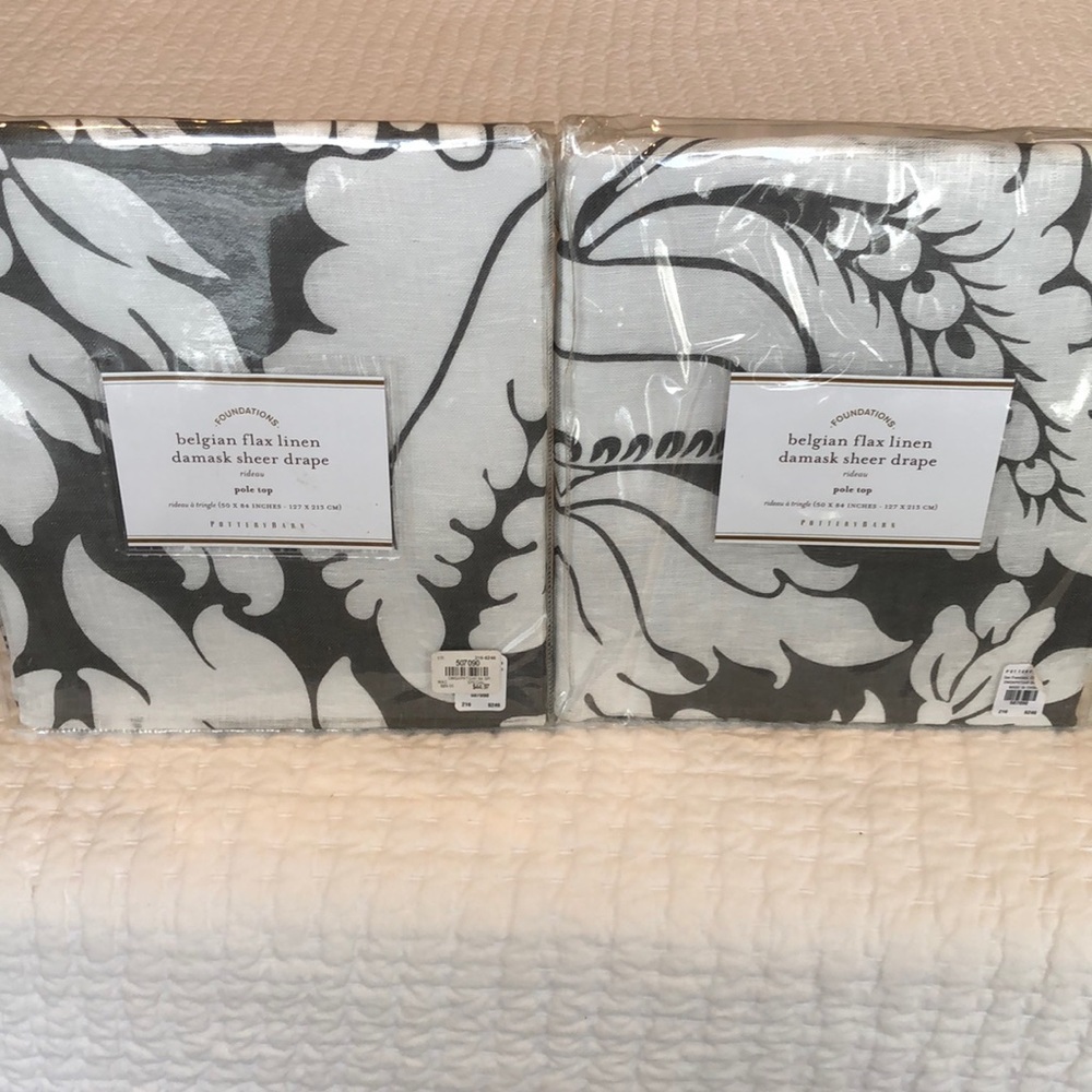 Pottery Barn Pole Top Drapes